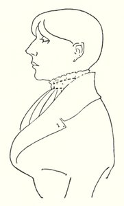 自分の輪郭の肖像 作： Aubrey Beardsley